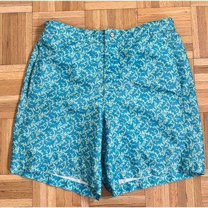 Southern Tide Skipjack Bathing Suit Swim Trunks Mens Small Abstract Patterned 7"